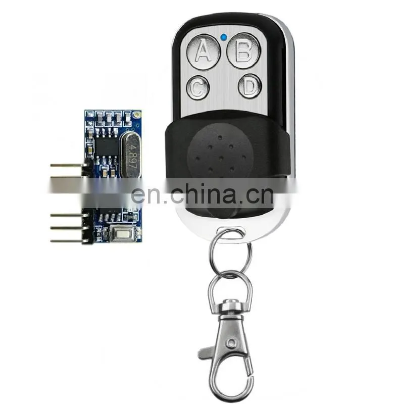 8-button remote control with wireless receiver module