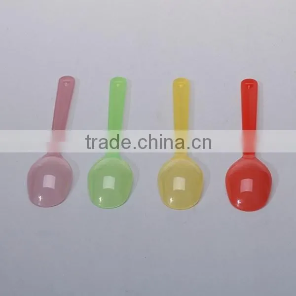 Assorted jelly candy color BPA free plastic bady spoon