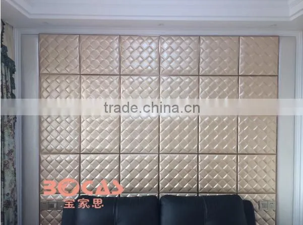 Interior Decoration Wall Panel Leather