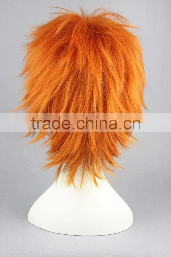 High Quality 35cm Short Straight Shugo Chara Wig Souma Kukai Orange wig Synthetic Anime Wig Cosplay Hair Wigs