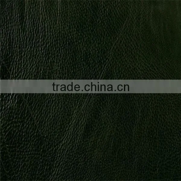 Genuine cow finished leather for shoes upper,bag ,cap