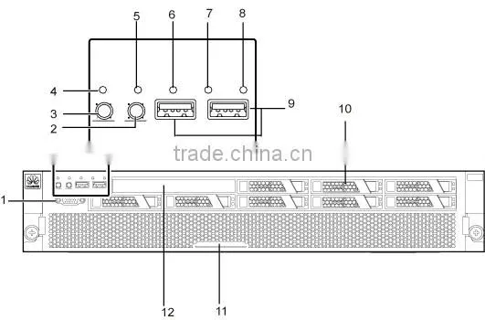 Original Quidway HUAWEI Tecal rack server RH2485 V2 with 10GE ports