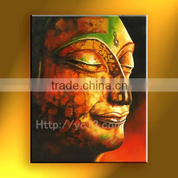 Copper EffectBuddha Handmade Oil Painting
