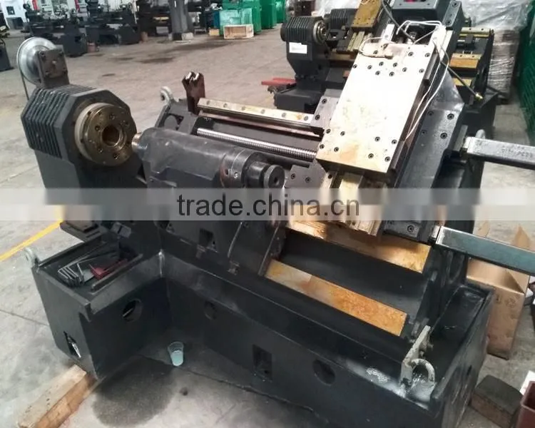 low cost cnc lathe machine CKX500L with 10'' hydraulic chuck servo spindle motor hydraulic tool turret