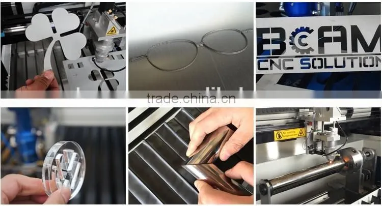 BCAMCNC! 260W CO2 CNC laser cutting machine for Metal & nonmetal materials