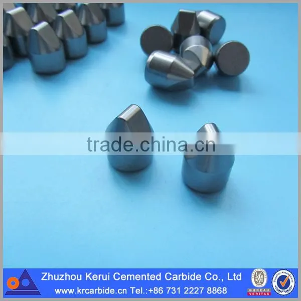Sintered wedge tungsten carbide button for drilling
