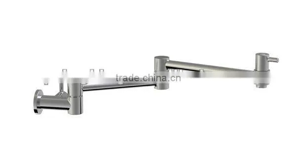 Chrome Kitchen Sink Cold Water Faucet Pot Kettle Filler Wall Mount Swing Spout Faucet