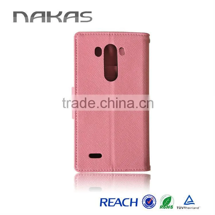 OEM/ODM PC PU Leather Mobile Case for LG G3