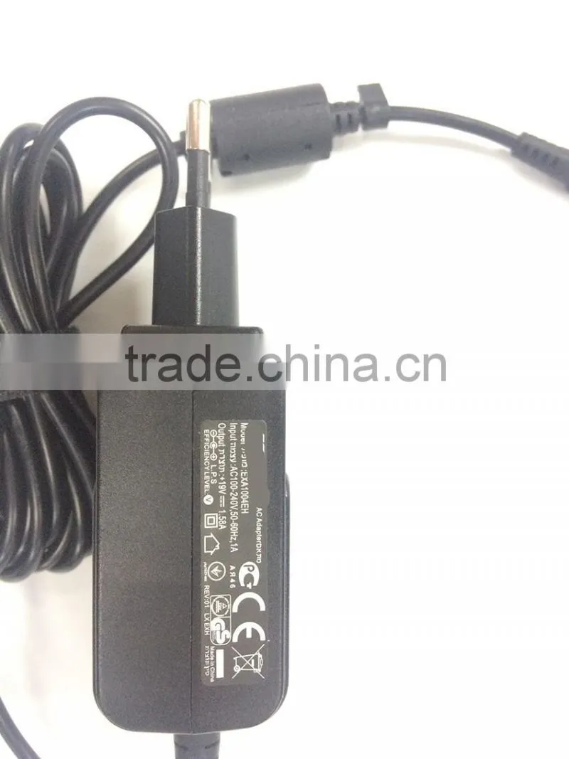 100% Original 30w adapter for ASUS Eee Pad - 02765C Laptop AC Adapter Power Charger 19V 1.58A 2.5x0.7mm EU Wall Plug EXA1004XEH