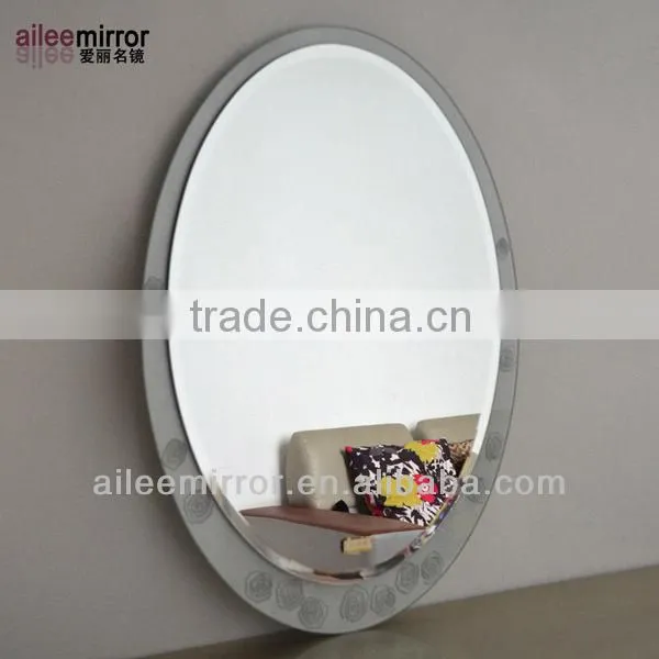 Framed bathroom silver mirror pedestal mirrors