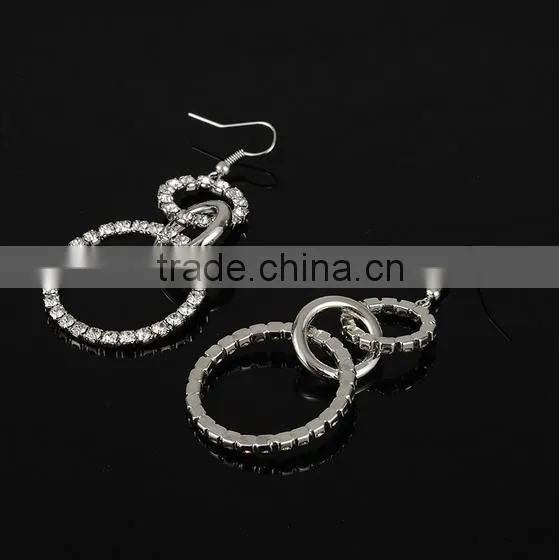 China factory hot selling tranditional designs woman accessories circle shaped charm earring