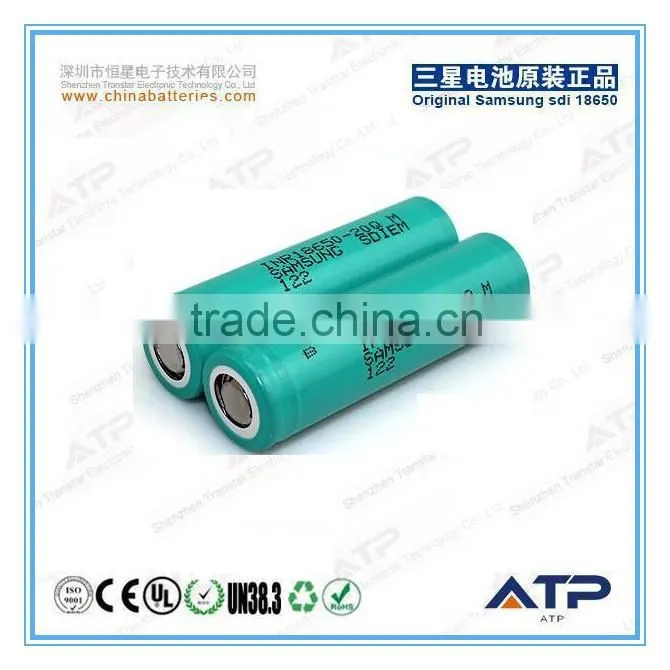 Samsung lithium ion battery cell 18650 2000mah / 18650 high discharge rate battery cells / Samsung INR18650-20Q