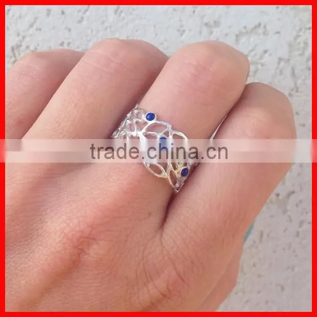 2016 high quality big stone black micro pave cubic zirconia gold ring designs for men