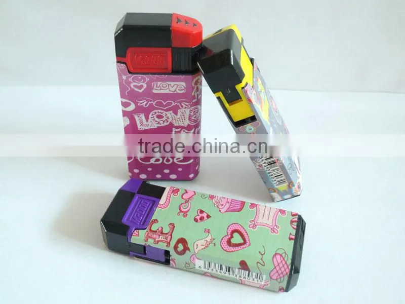 customized picture refillable electronic plastic lighter
