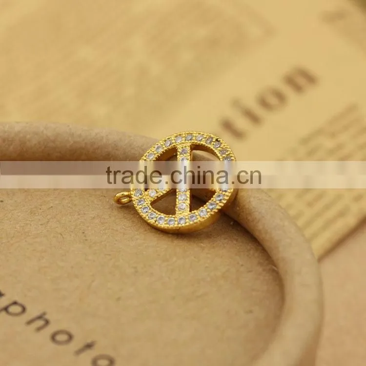CZ6542 Wholesale mirco cz pave bracelet charm connectors