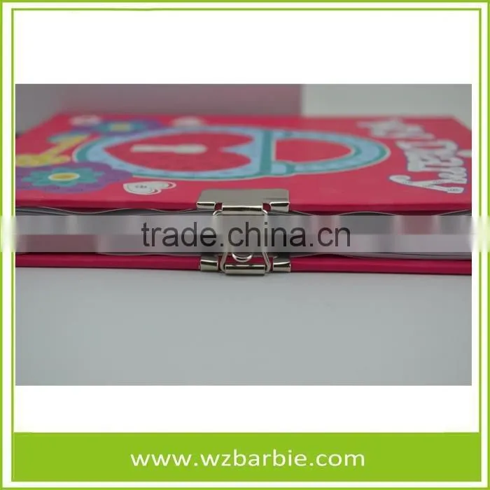 Customer Hardcover Dary Paper Notebook With lock