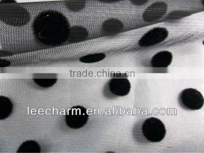 Flocking Dot Mesh Fabric