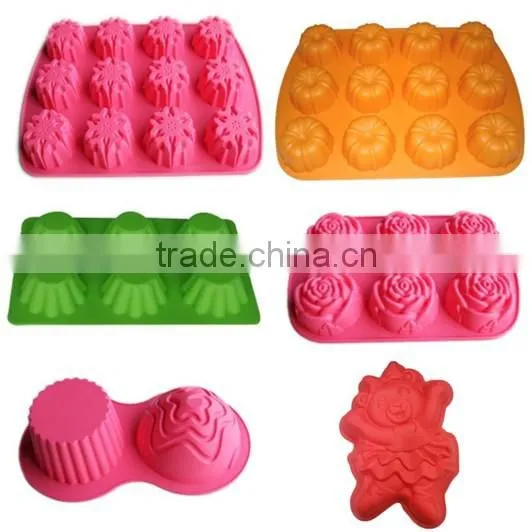 Cake making decorating silicone tools mini bear shape silicone cake mold