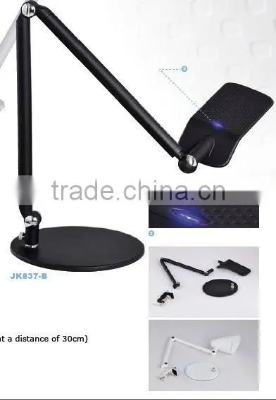 Taiwan 2014 new dimmer led table lamp JK837BK nail table led lamp
