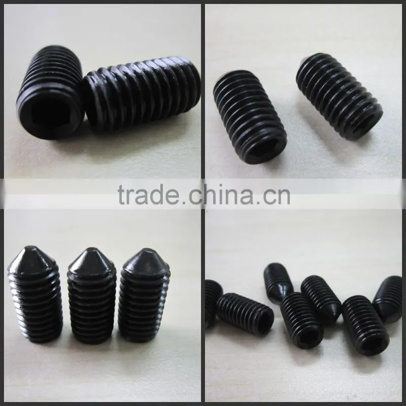 M10X1.5 hex socket set screw cone point (DIN914-45H)