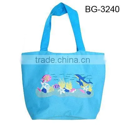 hot sale oxford tote beach bag handle polyester beach bag 2013