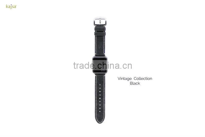 Original kajsa Vintage Collection Genuine Leather Watch Band Wrist Strap For 42MM Apple Watch MT-3968