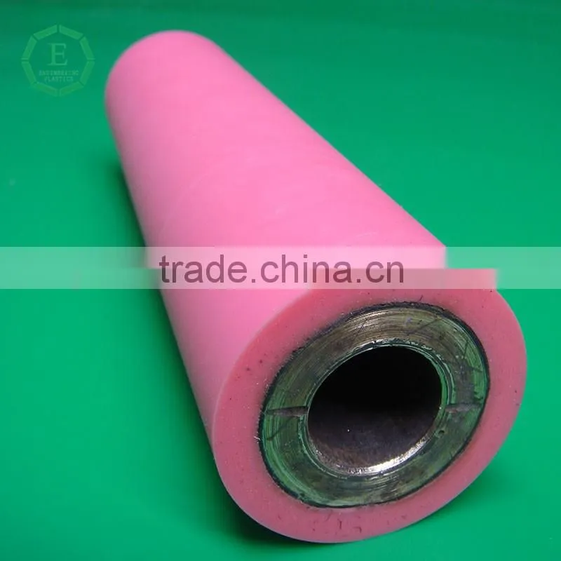Custom color PU plastic trolley wheel pu roller pulley