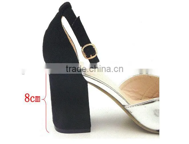 hot sell high quality mix color women middle heel sandals