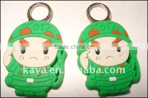 Fancy soft pvc zipper puller