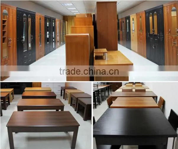 W984-48 simple wardrobe designs, wooden wardrobe with mirror, wooden four door wardrobe