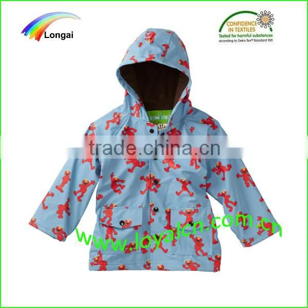 girl school long plain waterproof sleeveless waterproof jacket