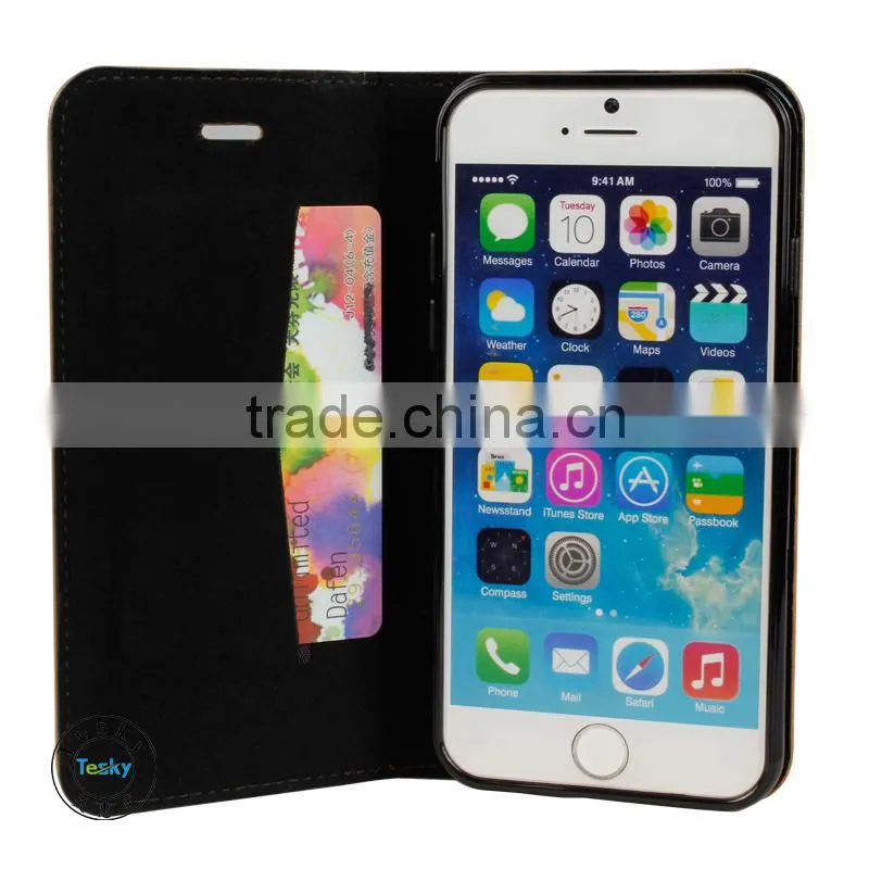 For iphone 6 Case Cover Skin, Stand Leather Stylish Mobile Phone Case For iphone 6 Flip Design With Stand