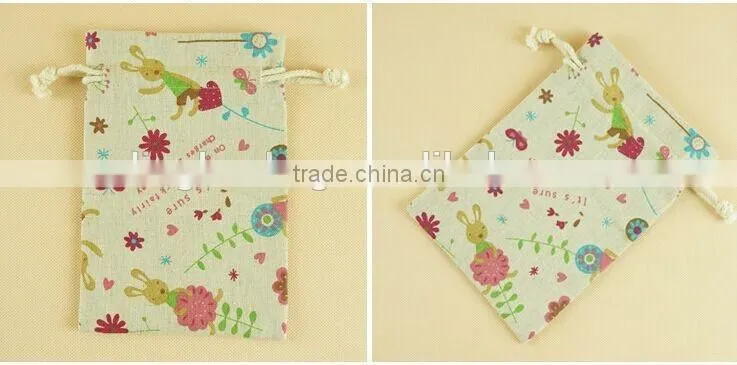 2015 hot sale small cotton sling grocery bag