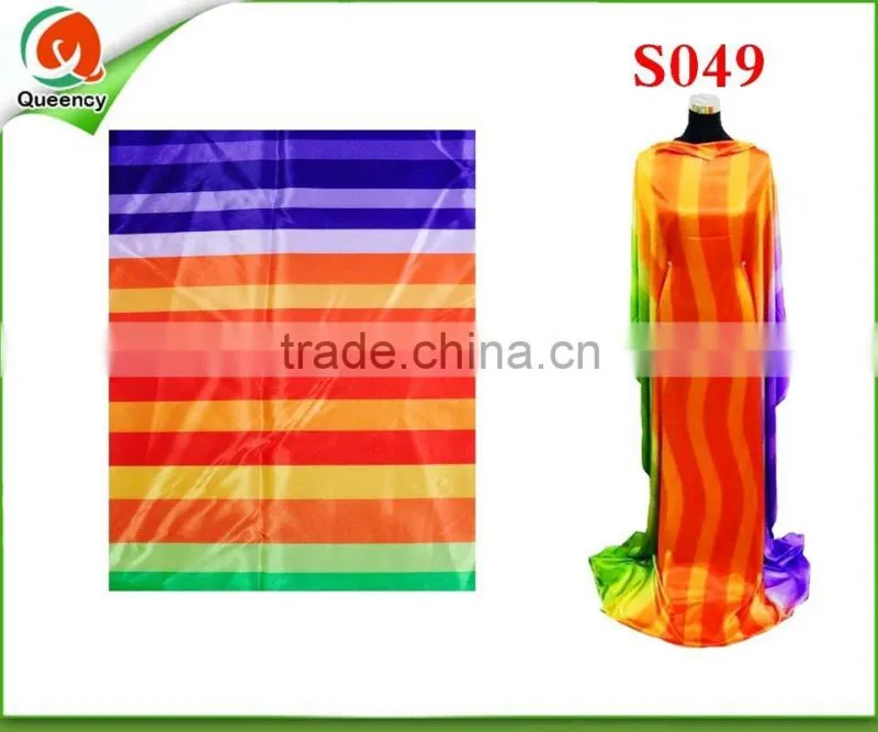 cheap polyester man made silk polyester satin fabric for dress S048