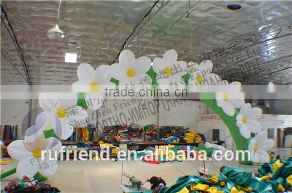 White wedding inflatable arch inflatable arch inflatable arch flower festival opening ceremony arches wholesale
