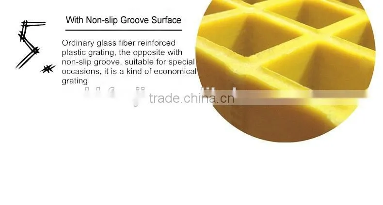 Plastic Fiberglass Water Drain Grating Trench Covers With Molding Technology