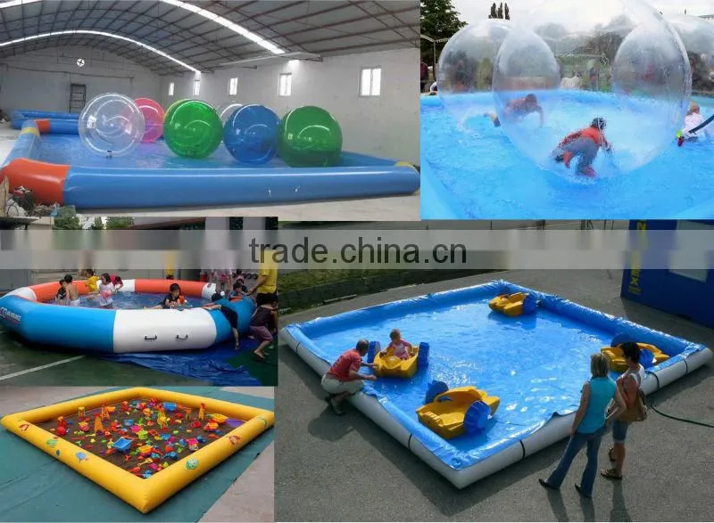 Human sized inflatable pool for sale, above ground inflatable swimming pool with CE