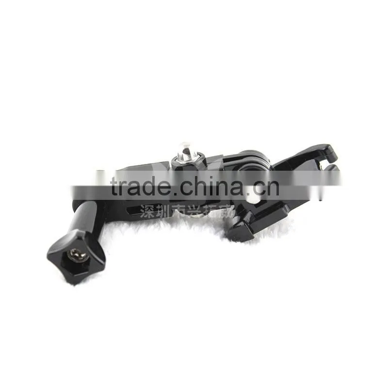 2016 New Wholesale Go Pro 3-way Adjustable Pivot Arm Go Pro Gimbal for mini Action Camera