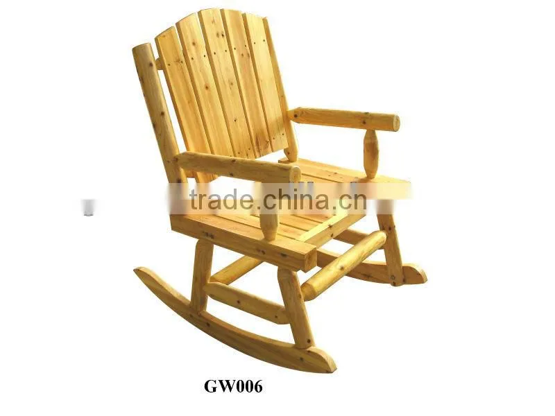 Granco GW001 outdoor furniture Wooden Log double chair
