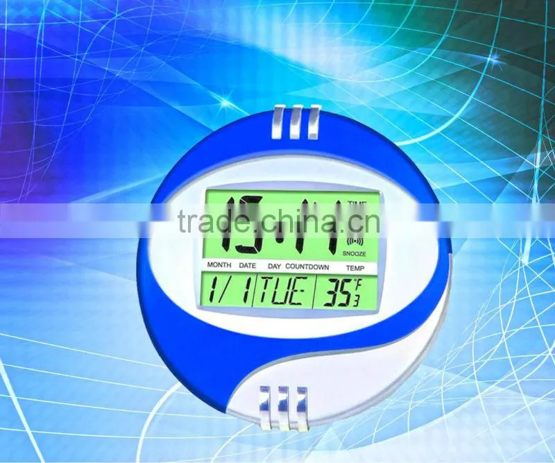 Supply round digital radio controlled weather station clock and wall clock