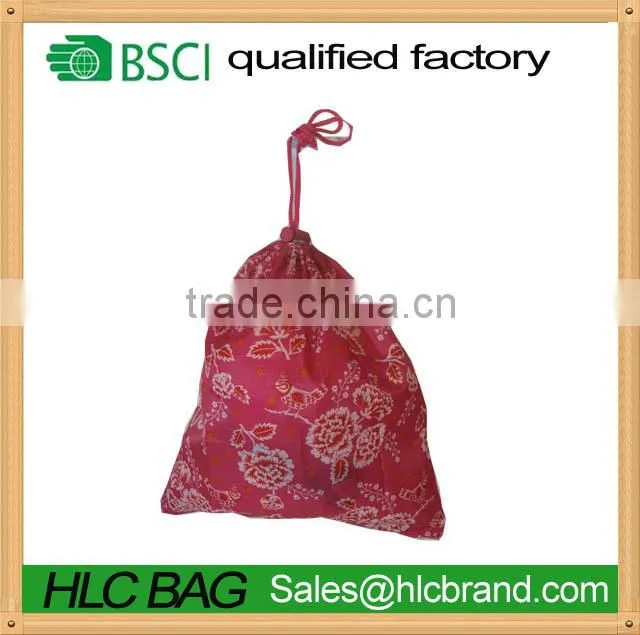 Recycling customized simple backpack nylon polyester drawstring bag HL-PB031