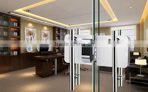 CE Mark Security Electrical Zinc Alloy Office Remote Control Frameless Door Lock for Glass Door