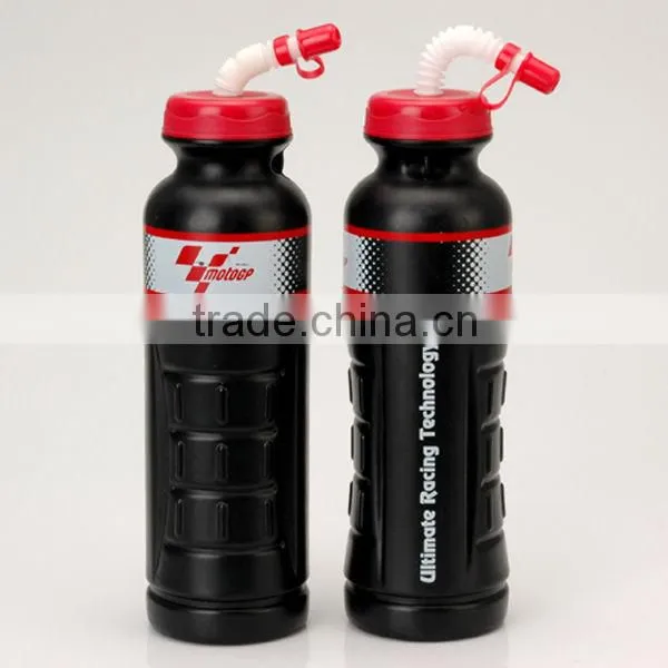 1000ml/32oz BPA free plastic sports bottle with straw lid
