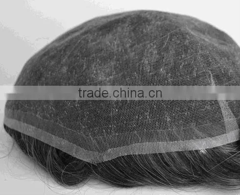 full lace grey hair men's toupee hair replacement