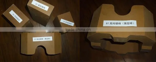 high quality MgO refractory brick dead burned magnesia bricks