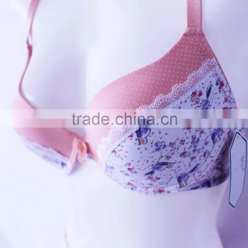China bra factory mature lady printed bra sexy women bra underwear