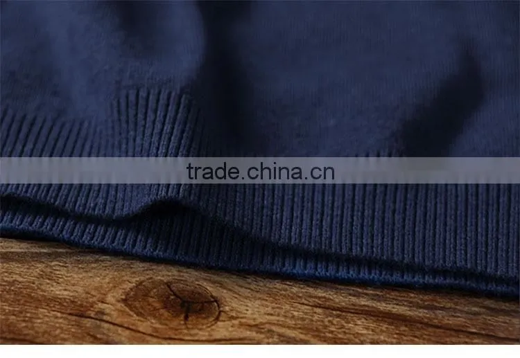 Men's round collar cashmere pure colour sweater for new design sweaters