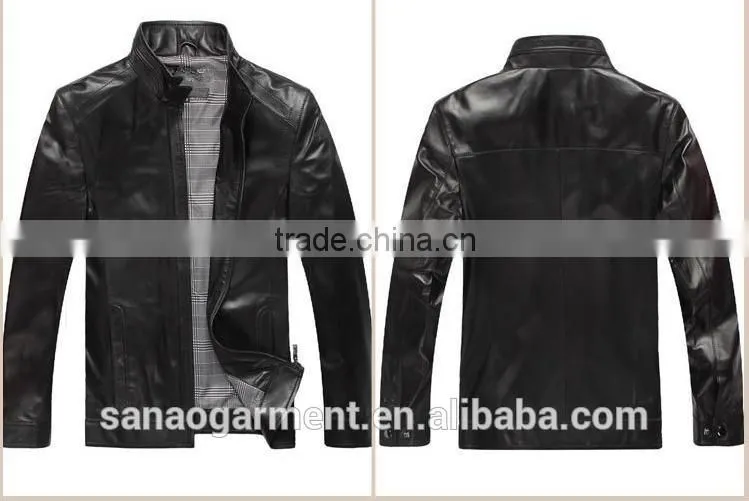Handcrafted sheep leather jackets for men wholesale