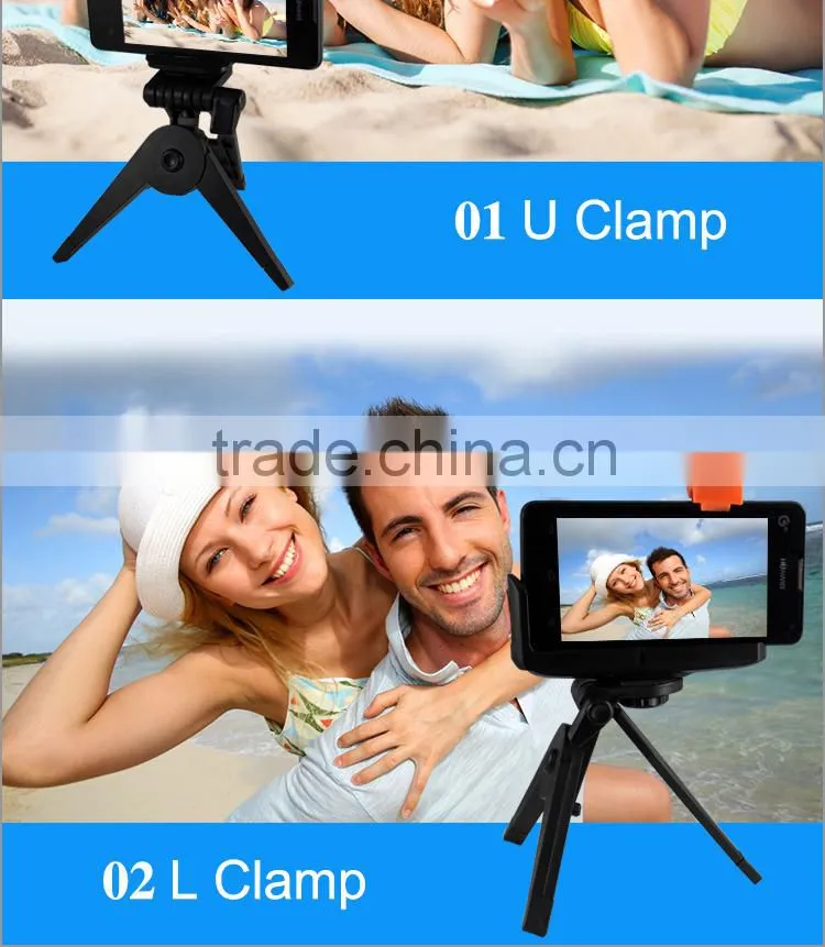 Carry-home Universal Mounting Phone Tripod for Phone and Camera with Metal Holder