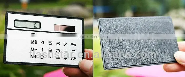 New Design Creative Mini Promotional Solar card Calculator